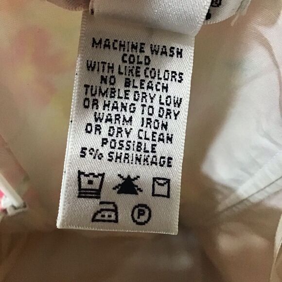 Lilly Pulitzer Pink Floral Strapless Scalloped Hem Dress 8 - Picture 11 of 11